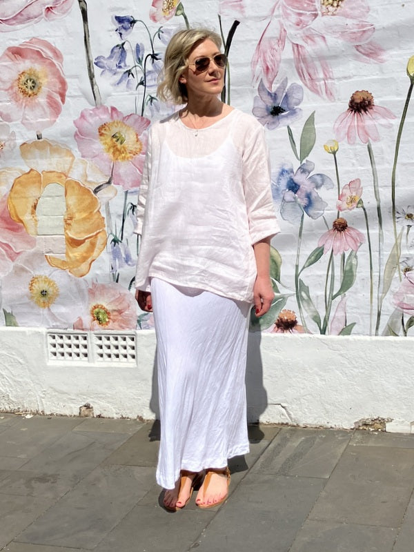 Jiva Maria Shirt - Pale Pink - Linen jivaclothing