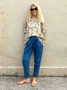 Jiva Maria Shirt - Garden Print - Ramie-jivaclothing