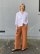 Jiva Fitted Shirt - White - Linen - jivaclothing
